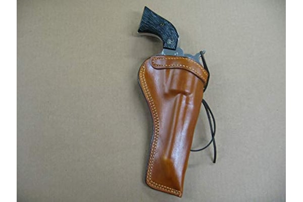 Azula Custom Leather Molded Strong Side Holster for Ruger Single Six 5.5inch Single Action Revolver TAN Right Hand