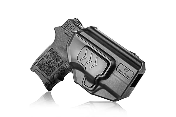 Bodyguard 380 Holster, Fit Smith & Wesson Bodyguard 380/Bodyguard 380 with Red Laser(Not for Green Laser). OWB Paddle Holster,Adjustable Cant/Index Finger Release System,Right Hand