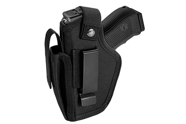 LandFoxtac Gun Holster for Pistols 9mm 380 45ACP, IWB/OWB Concealed Carry Pistol Holsters with Mag Pouch