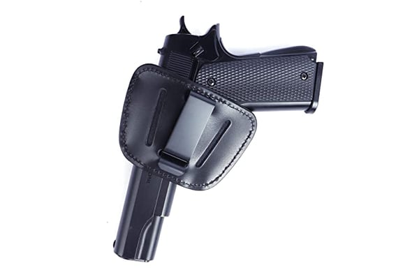 Lilcreek Leather Holster Belt Slide Holster, fits for Springfield XDS & XD, G19 21 19X 43, S&W M&P Black