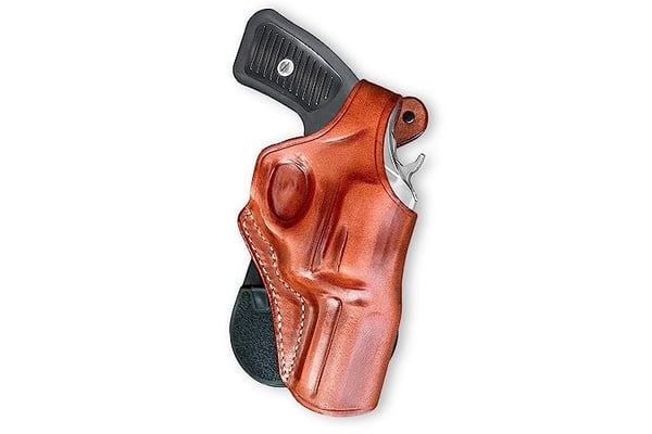 Premium Leather OWB Paddle Holster Open Top Fits Kimber Ultra Crimson Carry II 45 ACP 3''